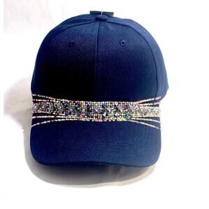 Handmade Rhinestone Hip Hop Boho Bling style Streetwear Baseball Cap Hat